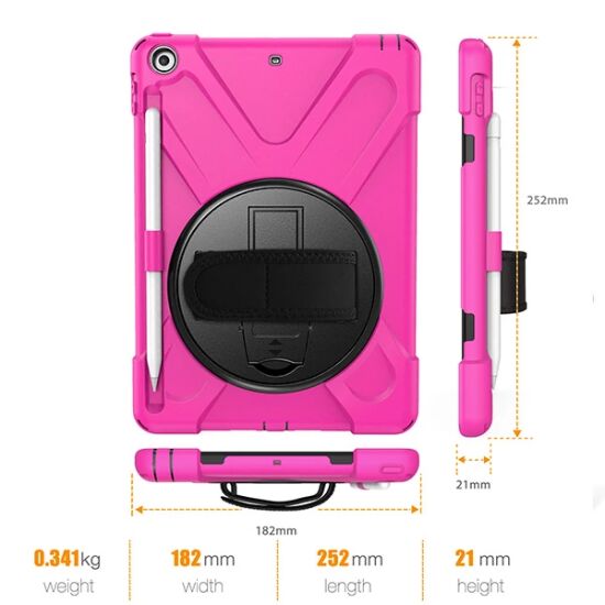 İPad 9.72017 İPad 9.7 2018 Kalem Yerli Standlı Zırh Kılıf/shockproof c