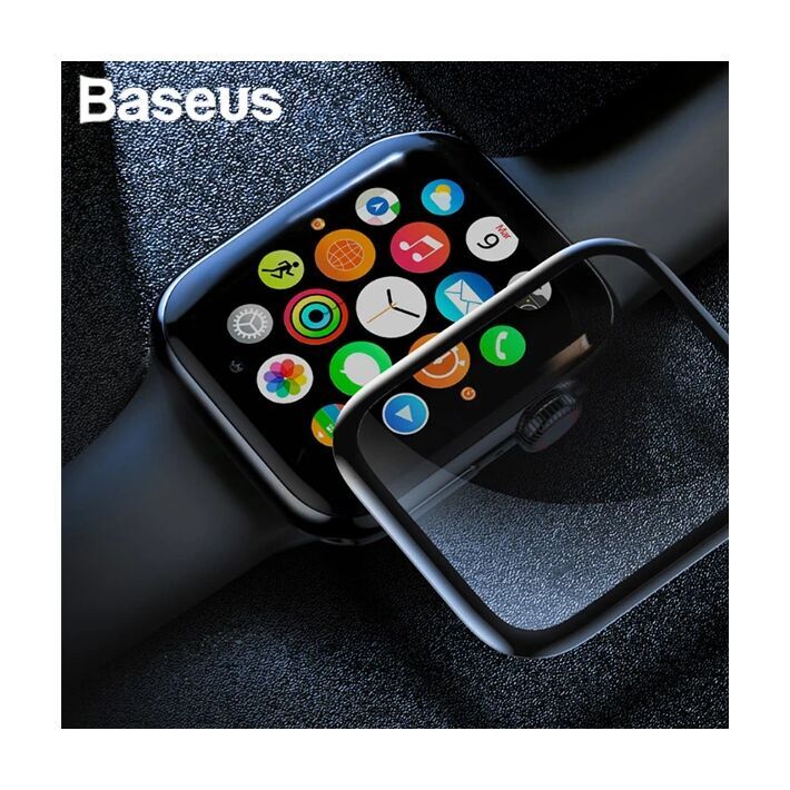 Baseus Apple Watch 42mm 3D Kavisli Tempered Kırılmaz Cam Koruyucu