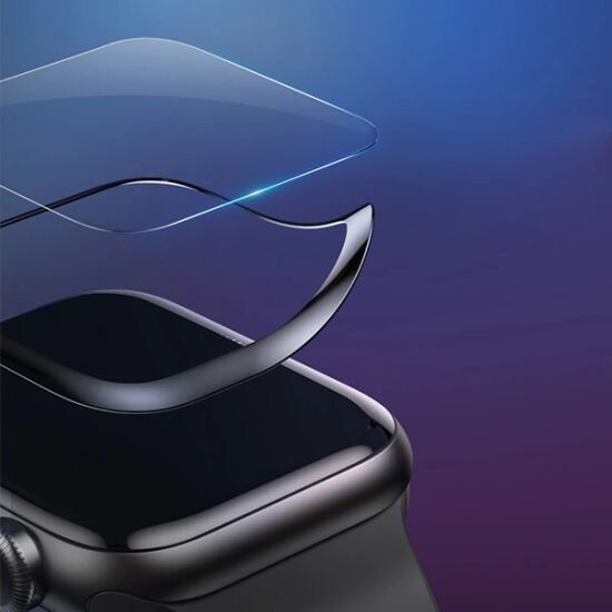 Baseus Apple Watch 42mm 3D Kavisli Tempered Kırılmaz Cam Koruyucu