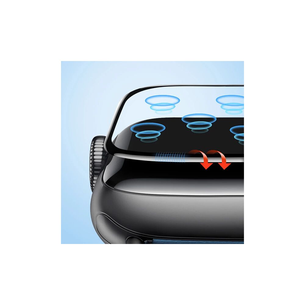 Baseus Apple Watch 42mm 3D Kavisli Tempered Kırılmaz Cam Koruyucu