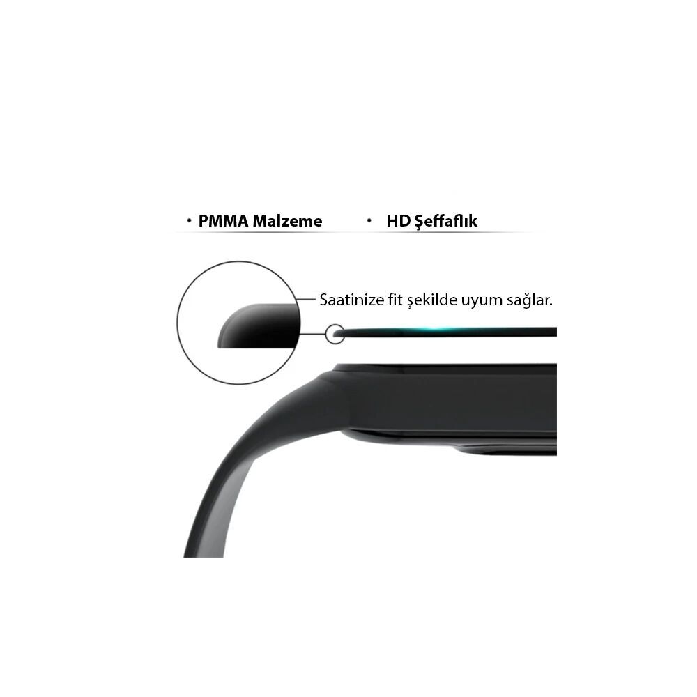 Sm Galaxy Watch 4 44mm 3D Full Kaplama Ekran Koruyucu PET+PMMA