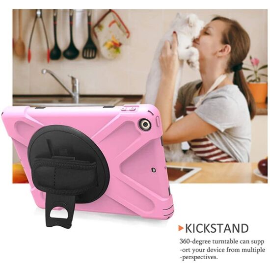 İpad Pro 10.5 3 Katmanlı Standlı Zırh Kılıf/Shockproof Case